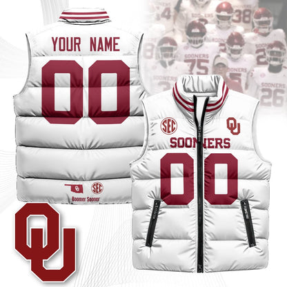 Oklahoma Sooners Unisex Puffer Vest