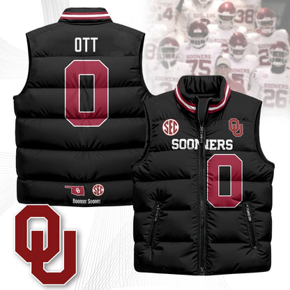 OU Unisex Puffer Vest