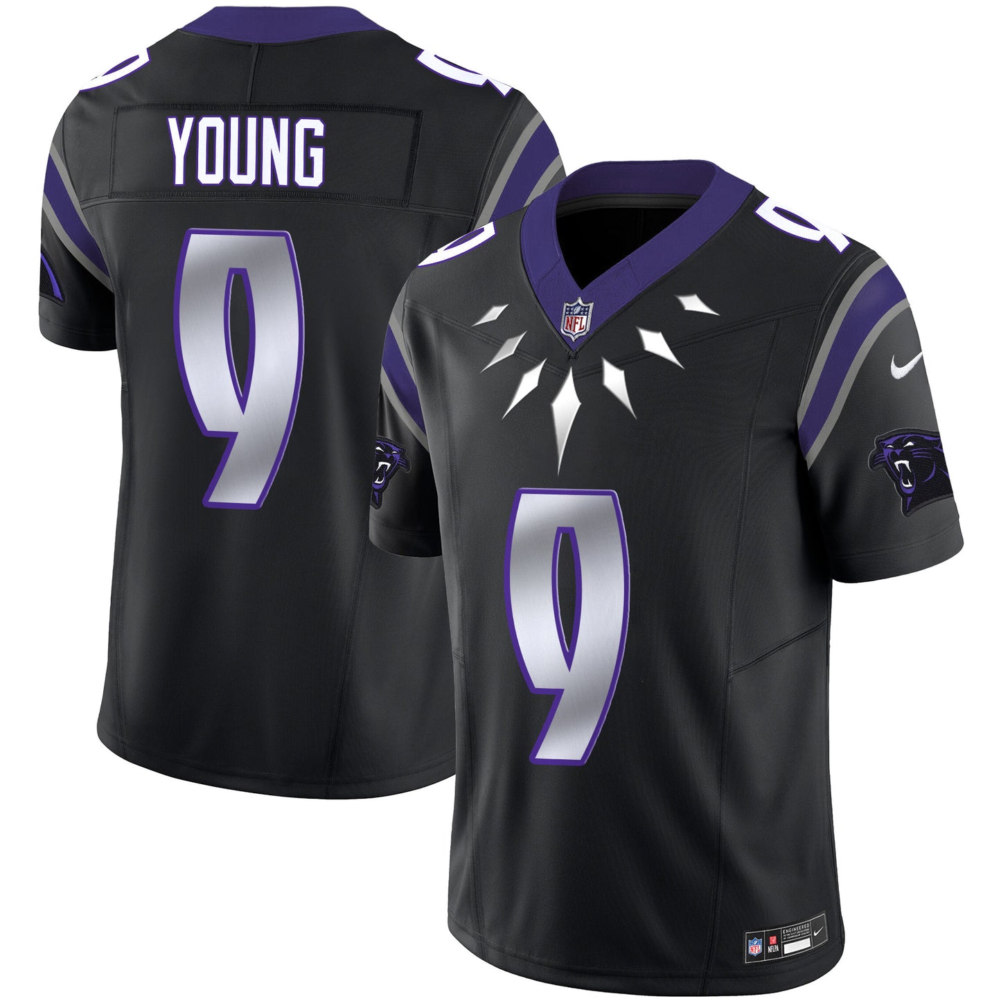 Men's Carolina Panthers Wakanda Vapor Limited Jersey - All Stitched