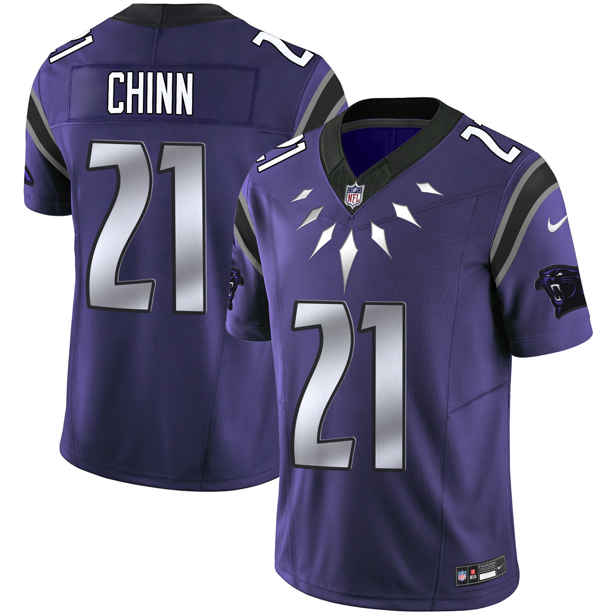 Men's Carolina Panthers Wakanda Vapor Limited Jersey - All Stitched