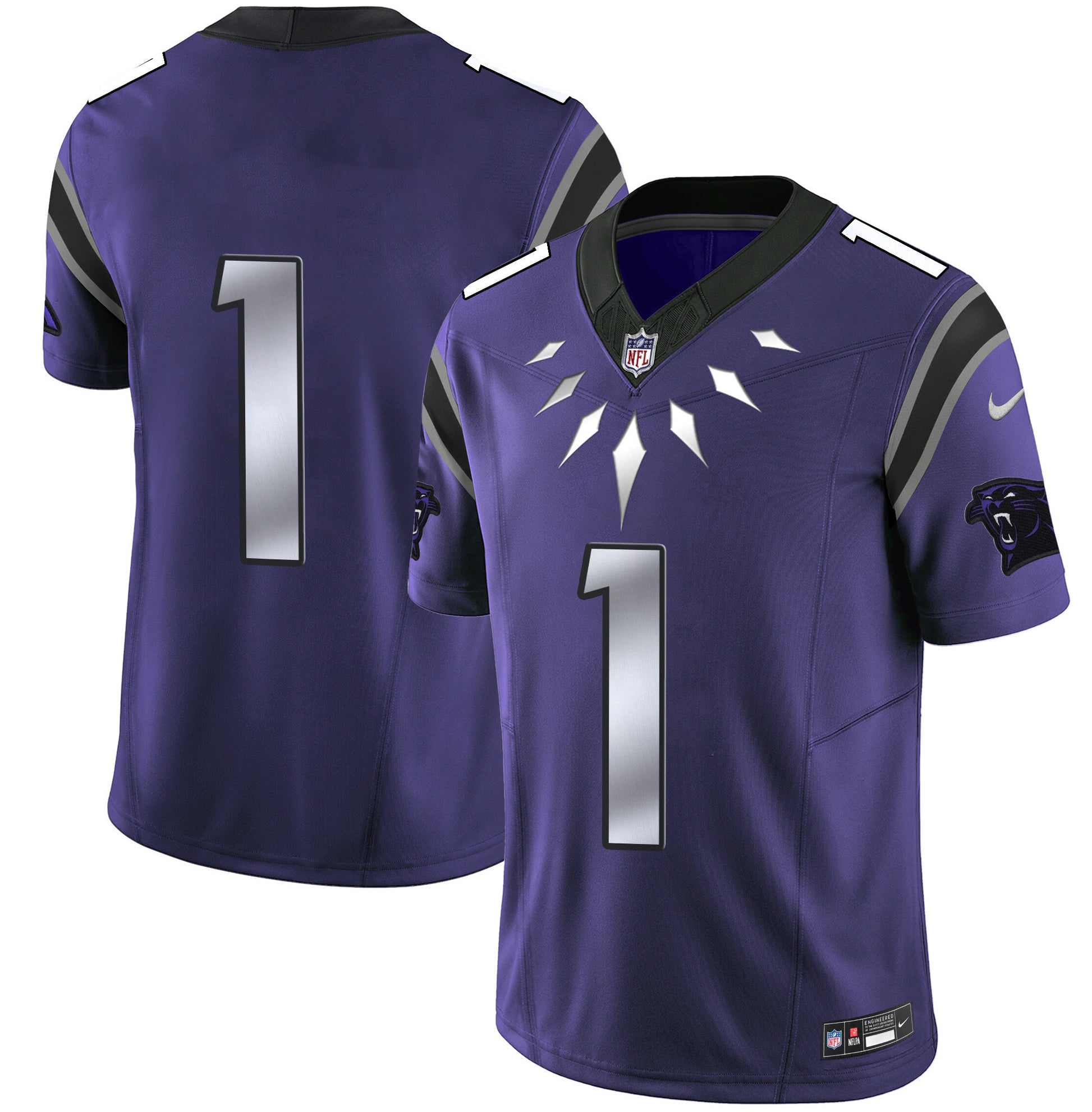 Men's Carolina Panthers Wakanda Vapor Limited Jersey - All Stitched