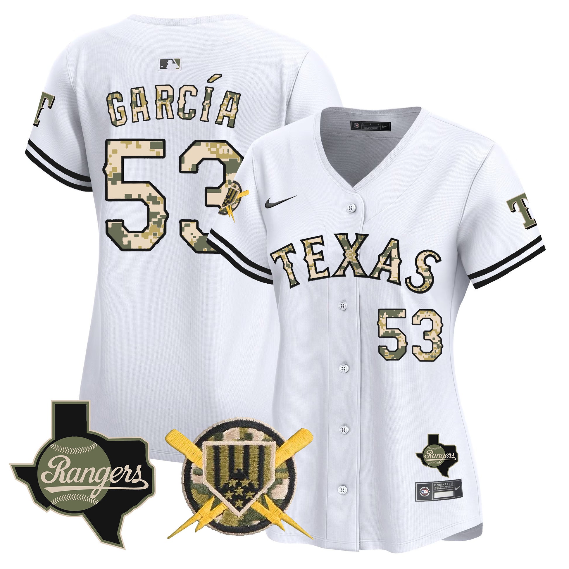Women's Texas Rangers Armed Forces Day Vapor Premier Limited Jersey - All Stitched