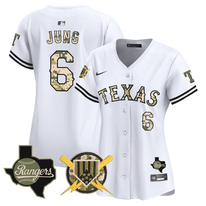 Women's Texas Rangers Armed Forces Day Vapor Premier Limited Jersey - All Stitched
