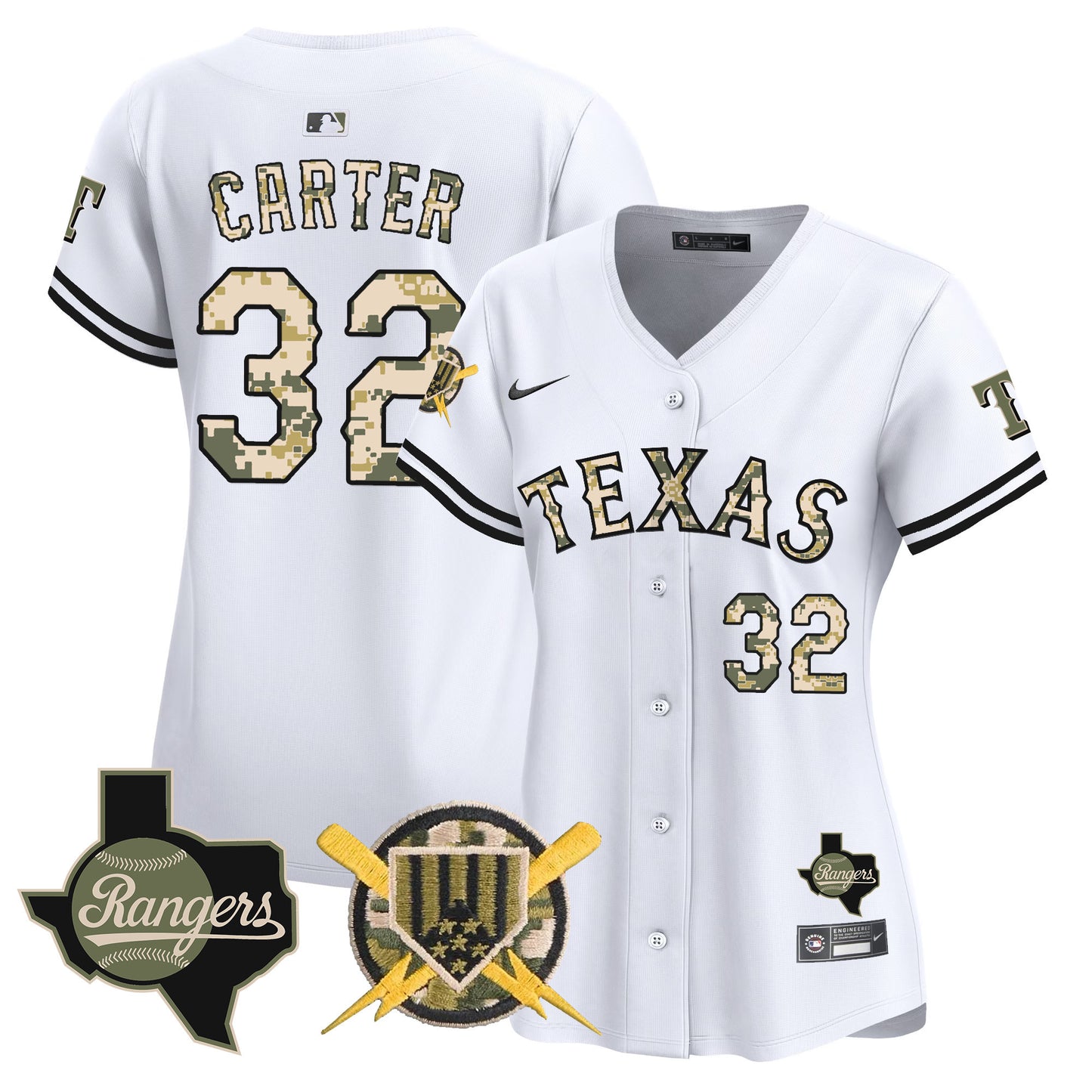 Women's Texas Rangers Armed Forces Day Vapor Premier Limited Jersey - All Stitched
