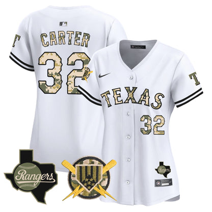 Women's Texas Rangers Armed Forces Day Vapor Premier Limited Jersey - All Stitched