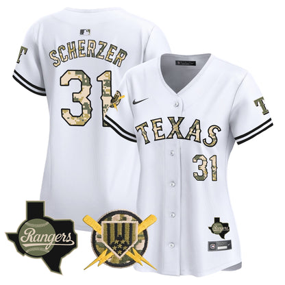 Women's Texas Rangers Armed Forces Day Vapor Premier Limited Jersey - All Stitched