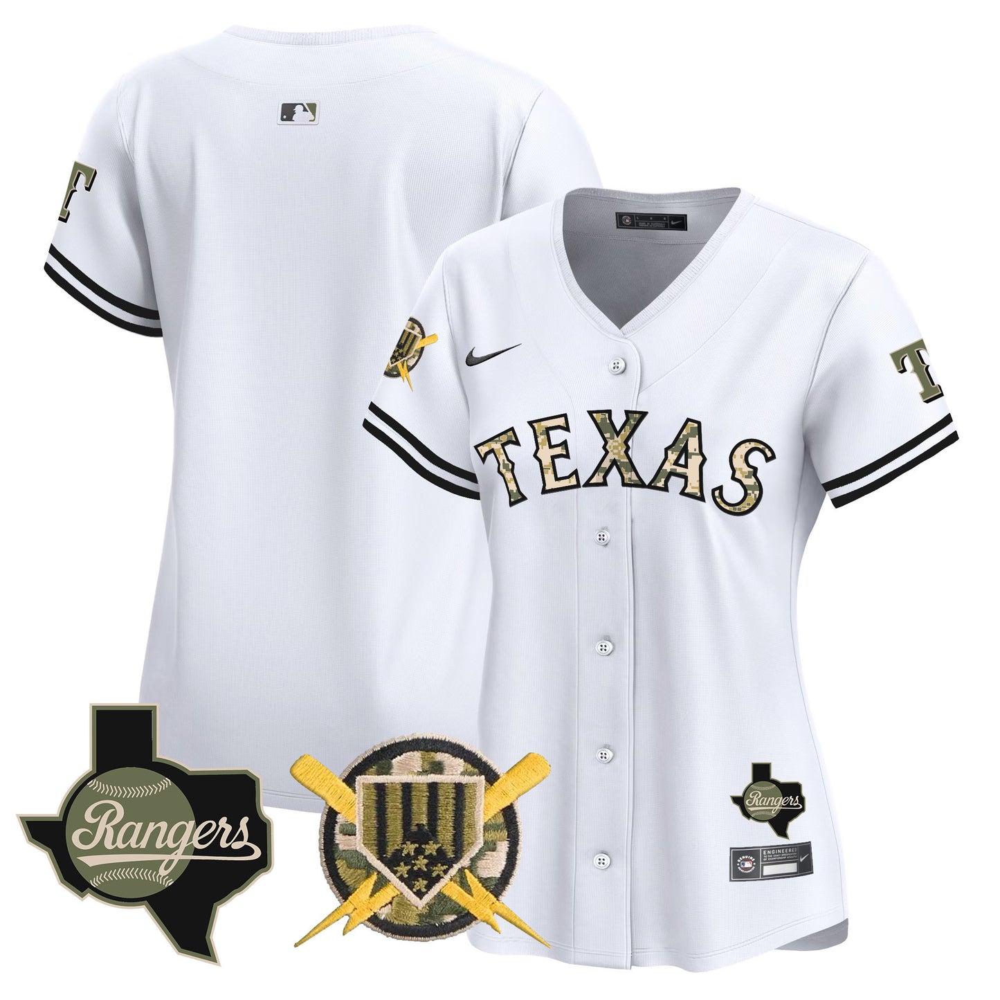 Women's Texas Rangers Armed Forces Day Vapor Premier Limited Jersey - All Stitched