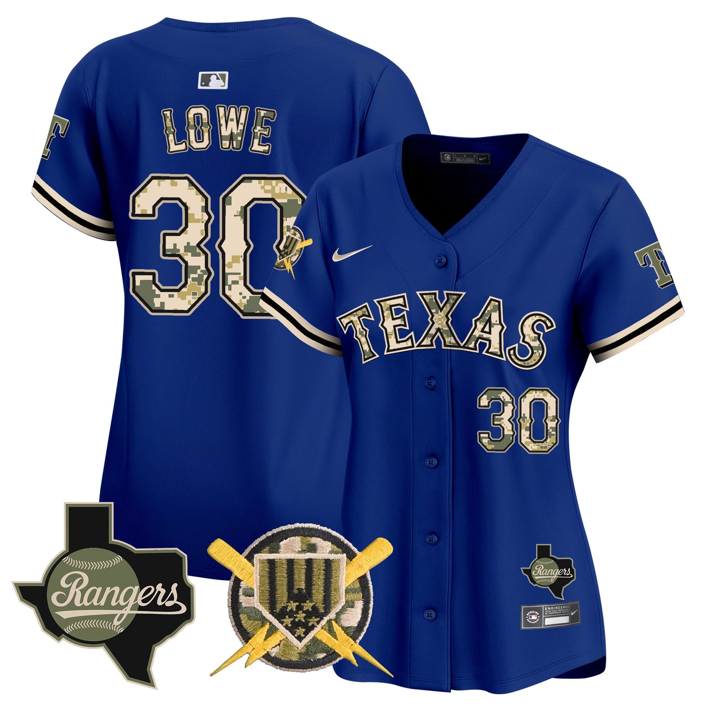Women's Texas Rangers Armed Forces Day Vapor Premier Limited Jersey - All Stitched