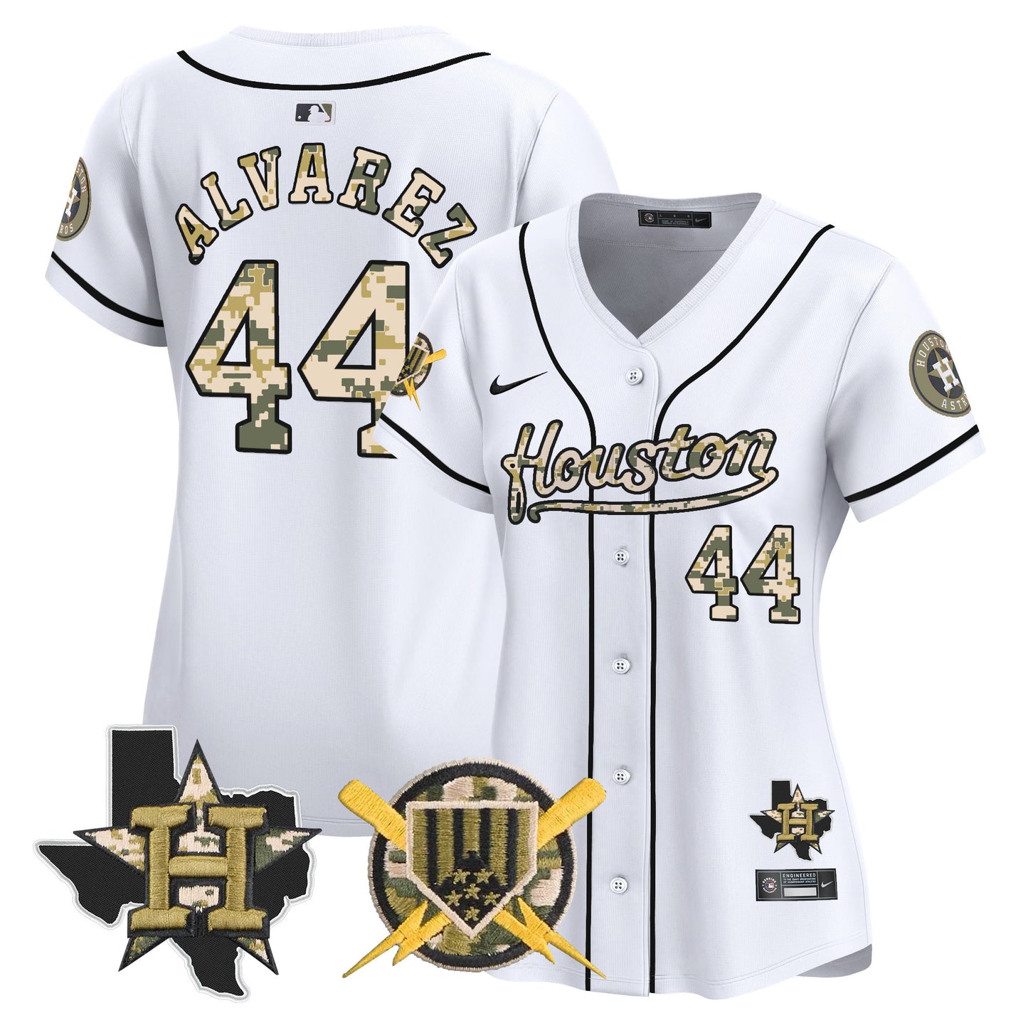 Women's Astros Armed Forces Day Vapor Premier Limited Jersey - All Stitched