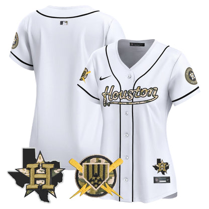 Women's Astros Armed Forces Day Vapor Premier Limited Jersey - All Stitched