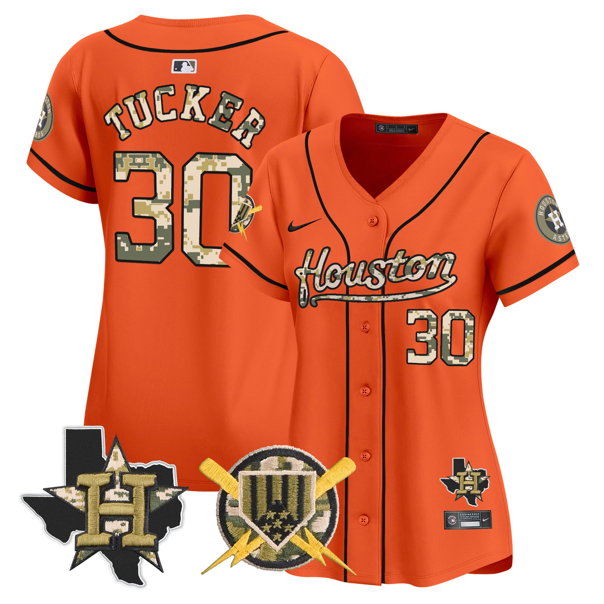 Women's Astros Armed Forces Day Vapor Premier Limited Jersey - All Stitched
