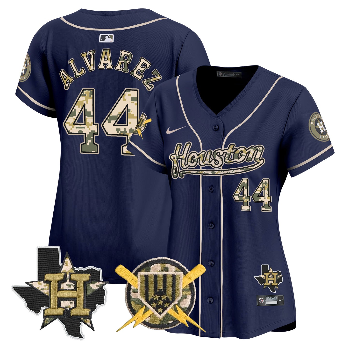 Women's Astros Armed Forces Day Vapor Premier Limited Jersey - All Stitched