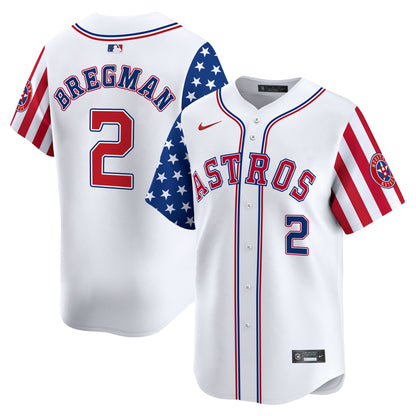 Men's Astros 2025 Independence Day Vapor Premier Limited Jersey - All Stitched