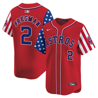 Men's Astros 2025 Independence Day Vapor Premier Limited Jersey - All Stitched