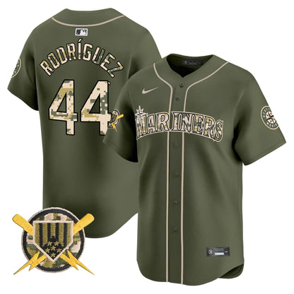 Men's Seattle Mariners Armed Forces Day Vapor Premier Limited Jersey - All Stitched