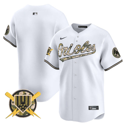 Men's Baltimore Orioles Armed Forces Day Vapor Premier Limited Jersey - All Stitched