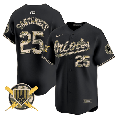 Men's Baltimore Orioles Armed Forces Day Vapor Premier Limited Jersey - All Stitched
