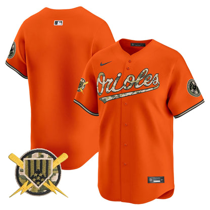 Men's Baltimore Orioles Armed Forces Day Vapor Premier Limited Jersey - All Stitched