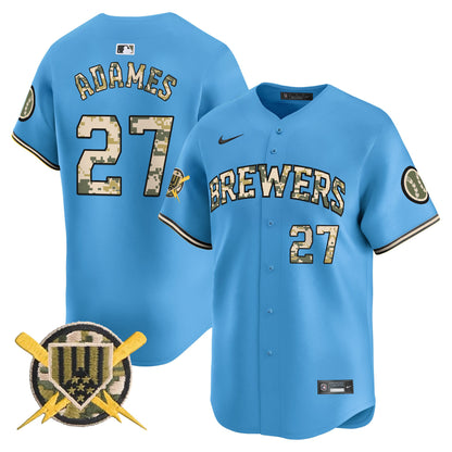 Men's Milwaukee Brewers Armed Forces Day Vapor Premier Limited Jersey - All Stitched