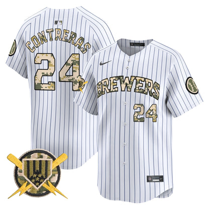 Men's Milwaukee Brewers Armed Forces Day Vapor Premier Limited Jersey - All Stitched