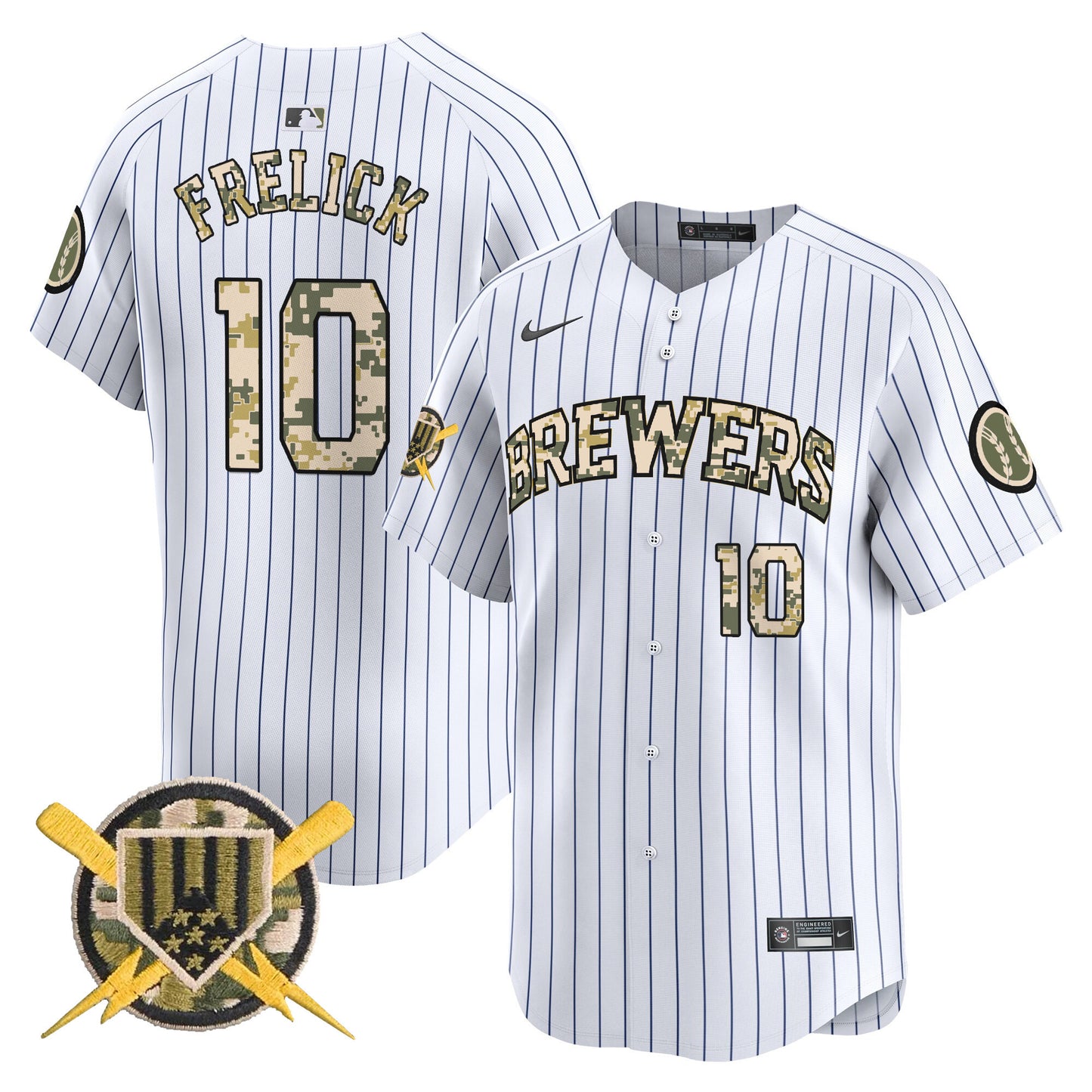 Men's Milwaukee Brewers Armed Forces Day Vapor Premier Limited Jersey - All Stitched