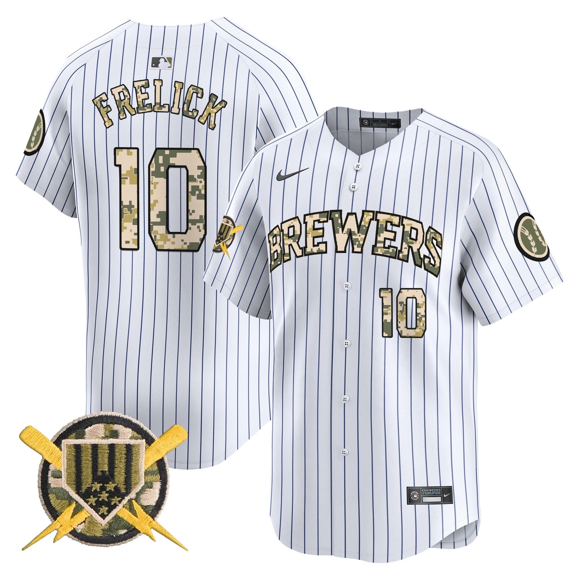 Men's Milwaukee Brewers Armed Forces Day Vapor Premier Limited Jersey - All Stitched