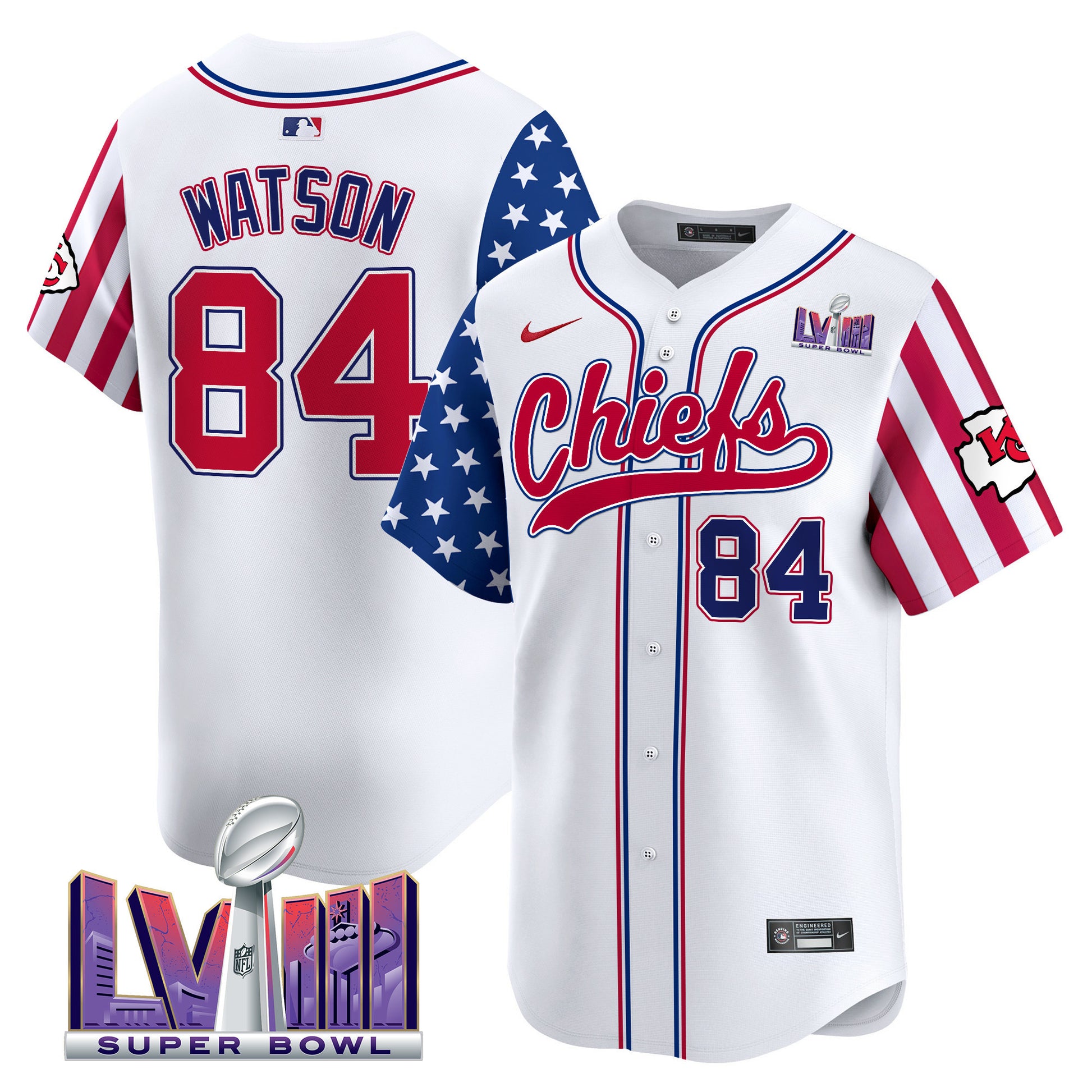 Men's Chiefs 2024 American Style Vapor Premier Limited Jersey - All Stitched