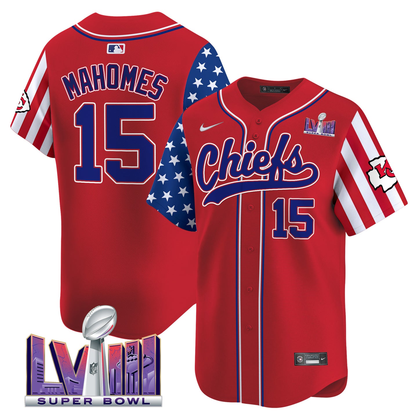 Men's Chiefs 2024 American Style Vapor Premier Limited Jersey - All Stitched