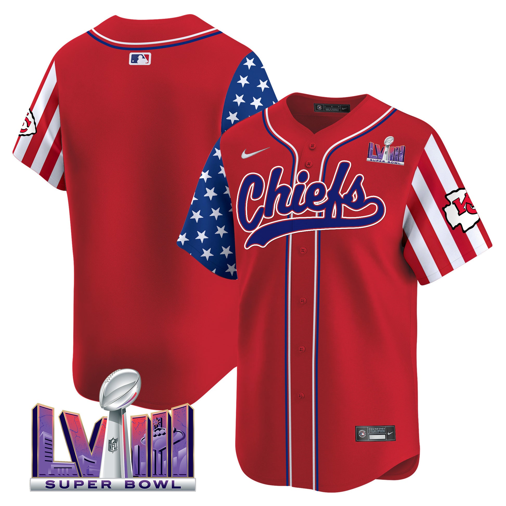 Men's Chiefs 2024 American Style Vapor Premier Limited Jersey - All Stitched