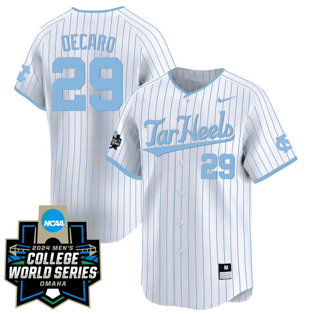 Men's North Carolina Tar Heels 2024 College World Series Patch Vapor Premier Limited Jersey - All Stitched
