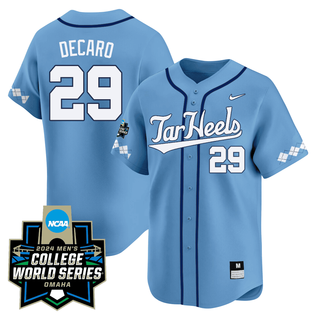 Men's North Carolina Tar Heels 2024 College World Series Patch Vapor Premier Limited Jersey - All Stitched