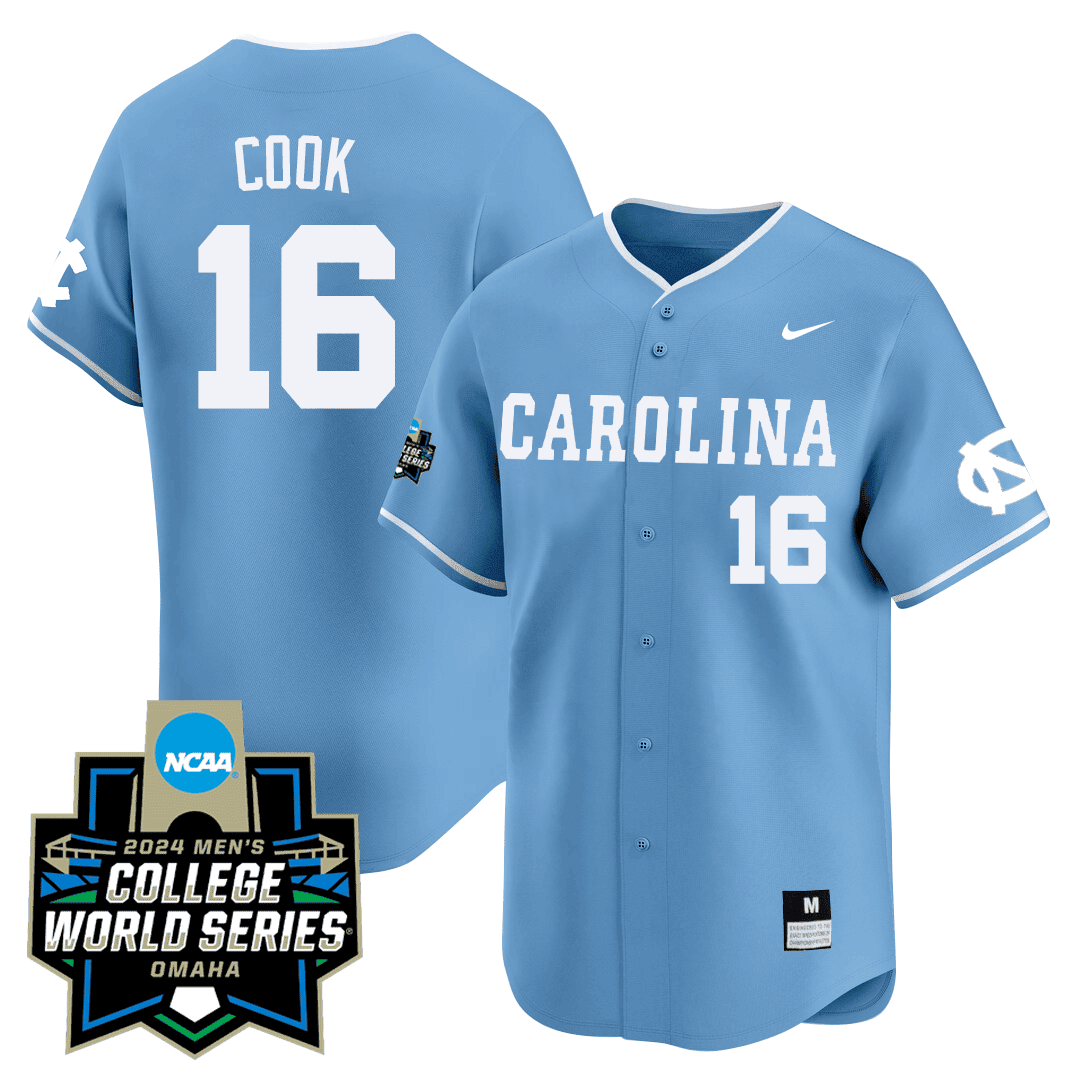 Men's North Carolina Tar Heels 2024 College World Series Patch Vapor Premier Limited Jersey - All Stitched