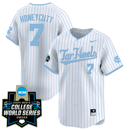 Men's North Carolina Tar Heels 2024 College World Series Patch Vapor Premier Limited Jersey - All Stitched
