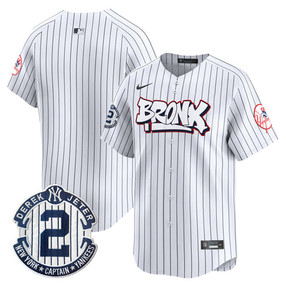 Men's New York Yankees The Bronx Graffiti Vapor Premier Limited Jersey V4 - All Stitched