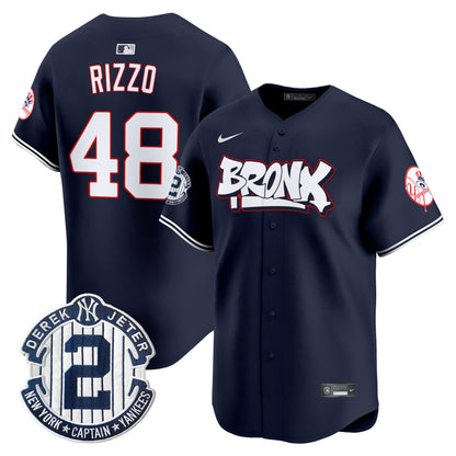 Men's New York Yankees The Bronx Graffiti Vapor Premier Limited Jersey V4 - All Stitched