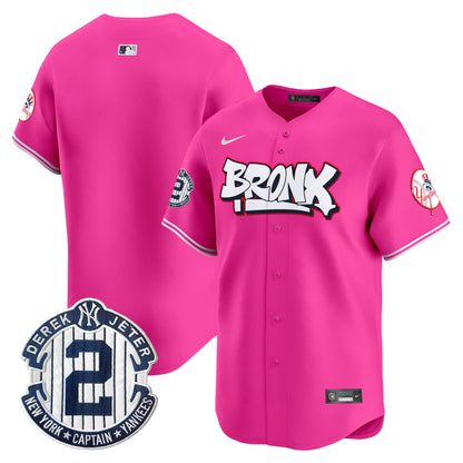 Men's New York Yankees The Bronx Graffiti Vapor Premier Limited Jersey V4 - All Stitched