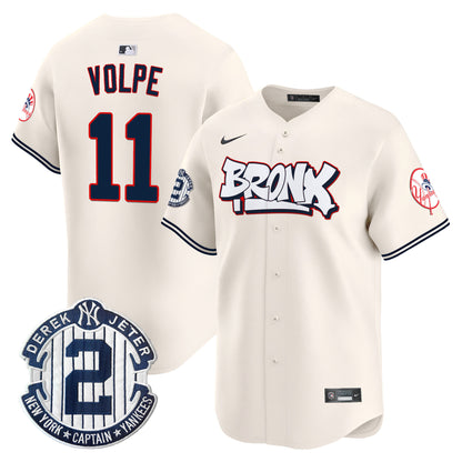 Men's New York Yankees The Bronx Graffiti Vapor Premier Limited Jersey V4 - All Stitched