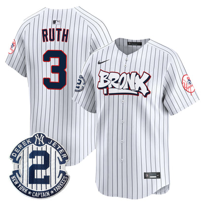 Men's New York Yankees The Bronx Graffiti Vapor Premier Limited Jersey V4 - All Stitched