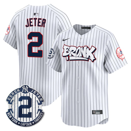 Men's New York Yankees The Bronx Graffiti Vapor Premier Limited Jersey V4 - All Stitched