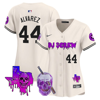 Women's Astros DJ Screw Vapor Premier Limited Jersey - All Stitched