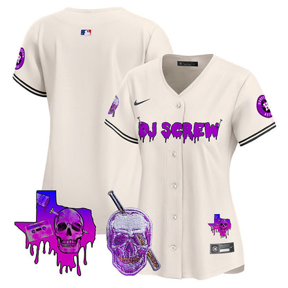 Women's Astros DJ Screw Vapor Premier Limited Jersey - All Stitched