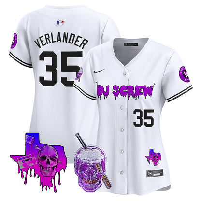 Women's Astros DJ Screw Vapor Premier Limited Jersey - All Stitched