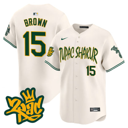 Men's Oakland Athletics Tupac Shakur Vapor Premier Limited Jersey - All Stitched