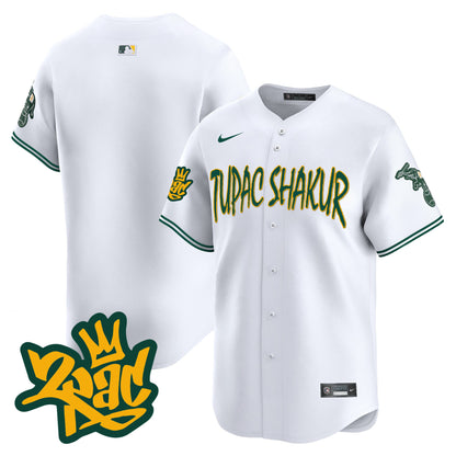 Men's Oakland Athletics Tupac Shakur Vapor Premier Limited Jersey - All Stitched