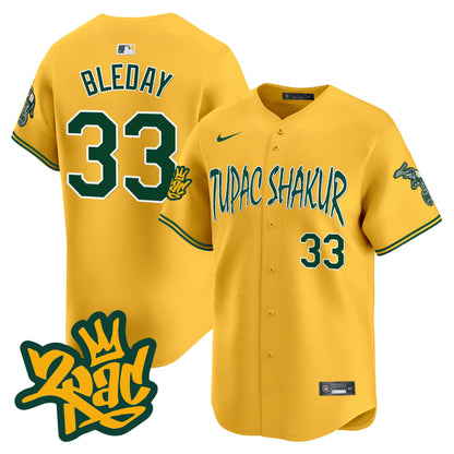 Men's Oakland Athletics Tupac Shakur Vapor Premier Limited Jersey - All Stitched