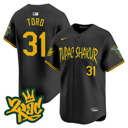 Men's Oakland Athletics Tupac Shakur Vapor Premier Limited Jersey - All Stitched