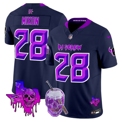 Men's Houston Texans DJ Screw Vapor Limited Jersey - All Stitched