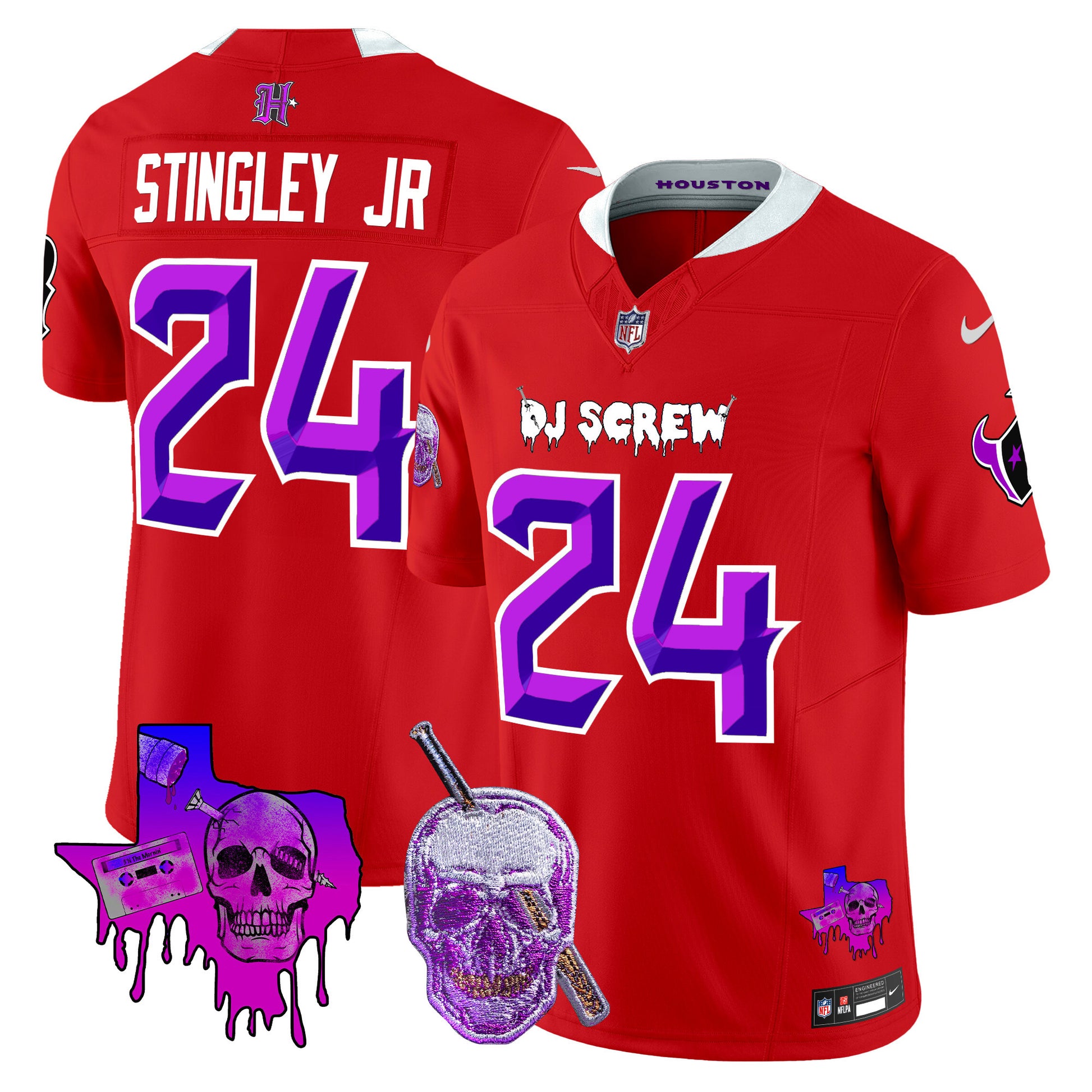 Men's Houston Texans DJ Screw Vapor Limited Jersey - All Stitched