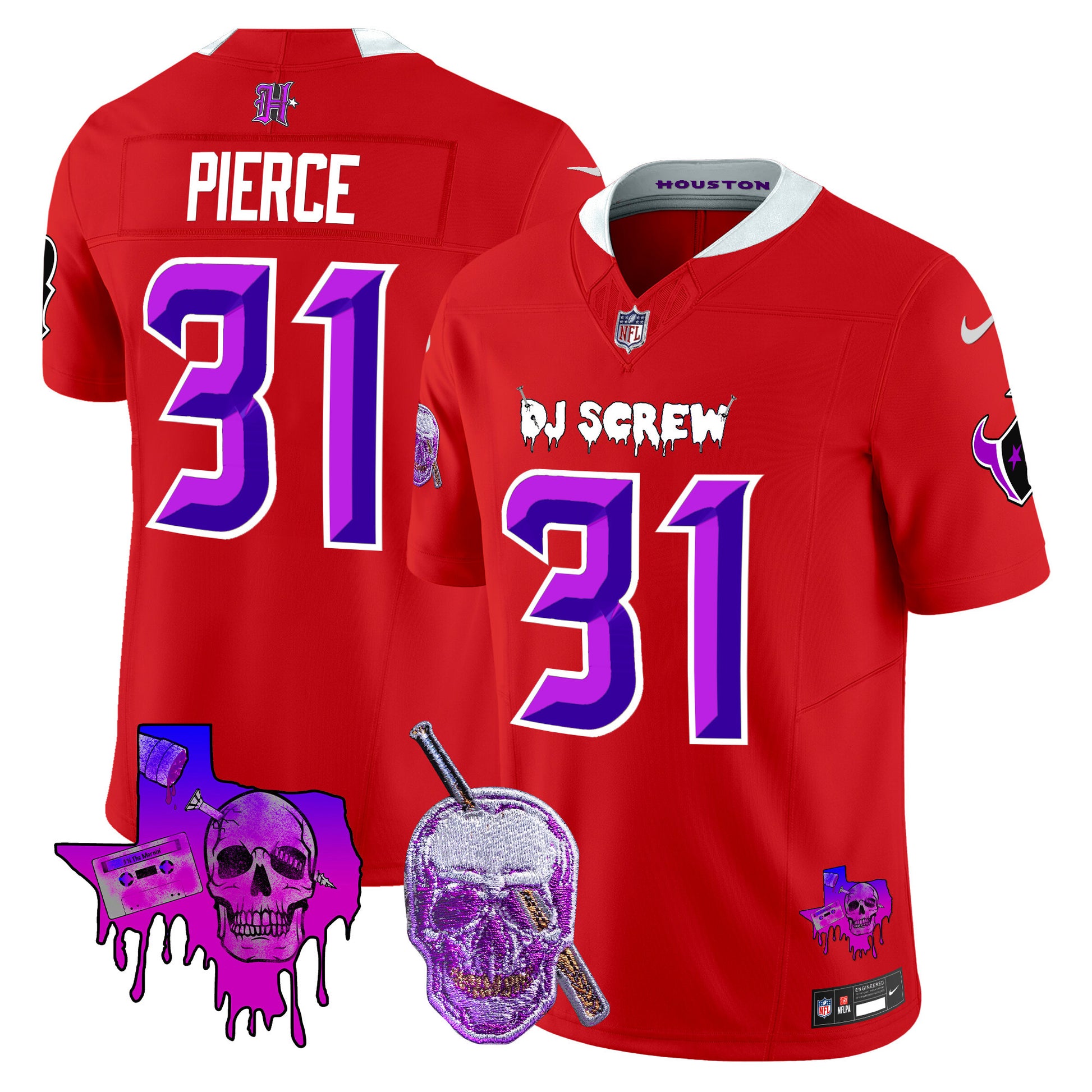Men's Houston Texans DJ Screw Vapor Limited Jersey - All Stitched