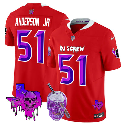 Men's Houston Texans DJ Screw Vapor Limited Jersey - All Stitched